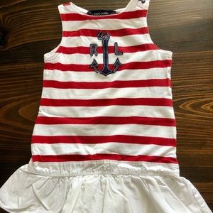 Ralph Lauren striped sailor dress in girls 2T